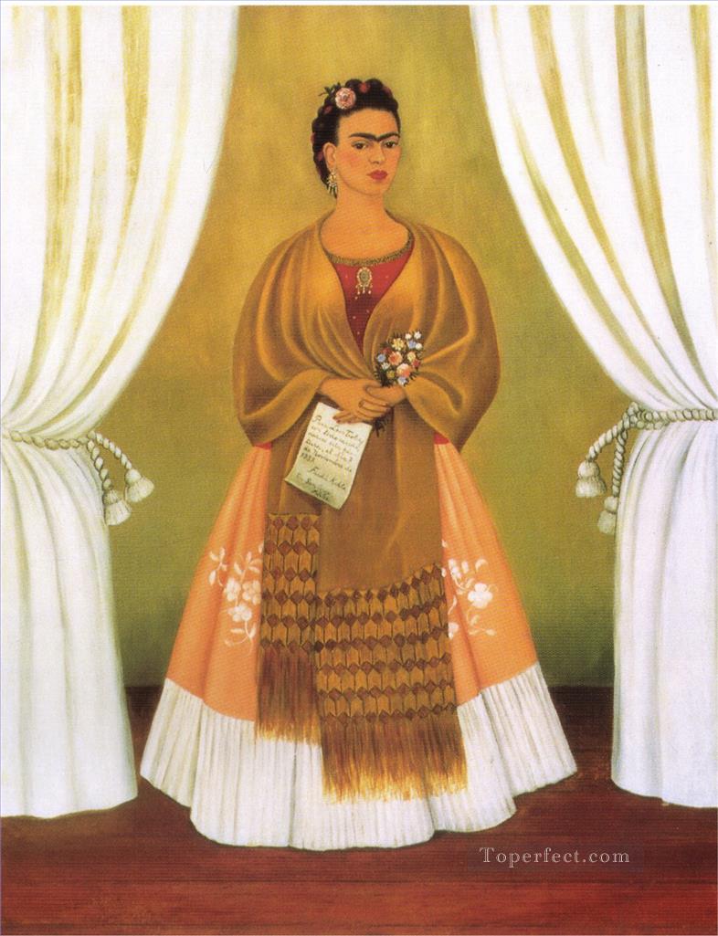 レオン・トロツキー 「幕の間」フェミニズム フリーダ・カーロに捧げられた自画像油絵